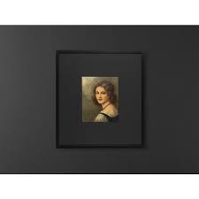 Portrait of a Woman, 1920s, Oil on Plate, Framed | Chairish