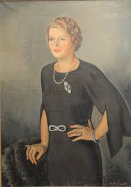 Sold at Auction: Henryk Berlewi, Henryk Berlewi (Polish, 1894 - 1967), "Portrait of a Lady, 1927", oil on canvas, signed and dated lower right 'H. Berlwei, 1937', 38.
