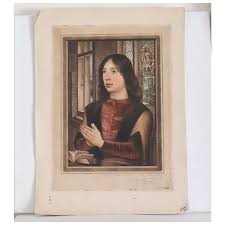 Antique hand colored print depicting a young nobleman, 19th century. For Sale at Ruby Lane