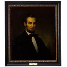 Abraham Lincoln Antique Portrait, Oil on Canvas, circa 1870 at 1stDibs | abraham lincoln painting for sale, abraham lincoln oil painting, abraham lincoln portrait for sale