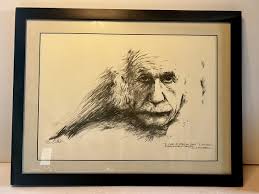 ALBERT EINSTEIN DRAWING RON CHADDOCK HAND SIGNED LITHOGRAPH ...