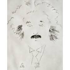 1989 "A E" Portrait of Albert Einstein #7 Collotype Print by ...