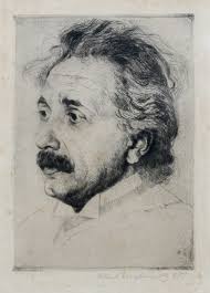 Signed Etching of Albert Einstein | ALBERT EINSTEIN, HERMANN ...