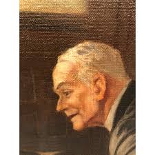 Original Painting of Two Businessmen and Toy Duck by Walter ...