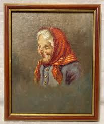 Antique V Ciappa Italian Oil Painting Portrait Old Woman in Signed Original - Etsy