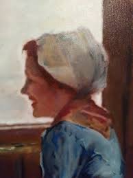 MASTERPIECE "Two Ladies Share Tea"; OIL ON CANVAS by artist ...