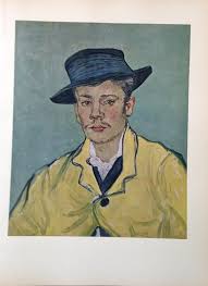1950 Vintage Full Color Art Plate "PORTRAIT ARMAND ROULIN 2" VAN GOGH Lithograph | eBay