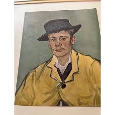 1940s Vintage Art Print Portrait of Armand Roulin by Van Gogh, Framed | Chairish
