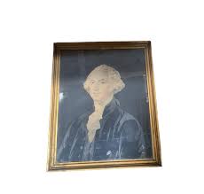 Antique Portrait George Washington Framed Gifted to Wally ...