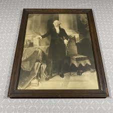 George Washington Etching by Alexander Hay Ritchie | Custom ...