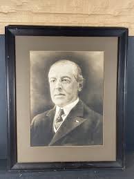 Vintage Framed Picture of US President Woodrow Wilson | eBay