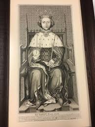 1718 Engraving Richard II King Of England By George Vertue ...