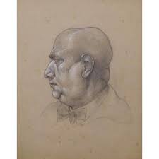 Proantic: Robert West, Self-portrait In Profile