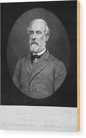 1800s 1860s Portrait Of Robert E Lee Wood Print by Vintage Images - Fine Art America