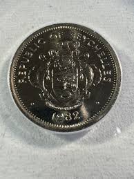 1982 Seychelles 25 Cents Graded MS 66 by ANACS Low Mintage ...