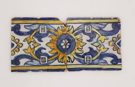 17th Century Floral Set of Two Tiles, Portuguese Antique | eBay