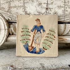 Antique Portuguese Tile 19th Century Handmade Hand Painted Unique Decorative Eco-friendly - Etsy