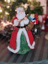 Vintage FATHER CHRISTMAS TREETOPPER or Stand-Alone by Possible Dreams Clothtique | eBay