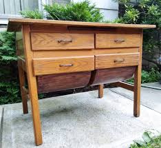 Antique Baker's Potbelly Table Flour Bins Farmhouse Kitchen ...