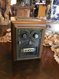 Vintage Post Office Lock Box Piggy Bank With Eagle & Two ...