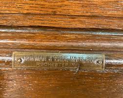 Antique Yawman & Erbe Tiger Oak Office Cabinet - Etsy