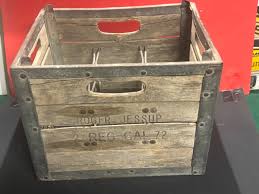 Antique Roger Jessup Dairy Wooden Milk Bottle Crate Twin Pines 1964 | eBay