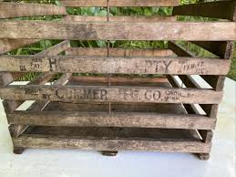 Farmhouse Wooden Egg Crate Carrier Humpty Dumpty Cummer MFG Co. | eBay