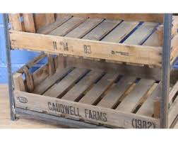 A Vintage Rustic Industrial Three Tier Kitchen Storage Shoe Rack, Entranceway Table, Side Table, Set With Potato Chitting Trays - Etsy