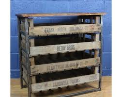 A Vintage Industrial Rustic 4 Drawer Chest, Set With Potato Chitting Trays, Great Storage - Etsy