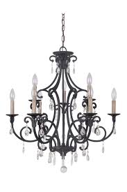 Craftmade Bentley 9-Light Matte Black Traditional Chandelier ...