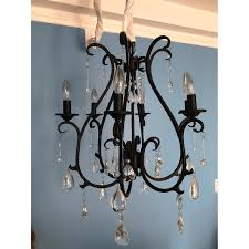 Pottery Barn Celeste Crystal Chandelier w/ Plug Wired - AptDeco