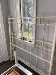 Wrought Iron Full Size Headboard & Footboard (off white ...