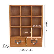 9 Cube Storage Shelf Vintage Organizer Small Item Display ...