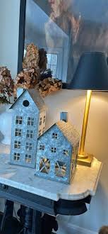 Pottery Barn Galvanized Village Houses - EUC | Mercari