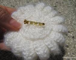 CROCHET PATTERN Unique Crochet Brooch, Mohair Flower Brooch ...
