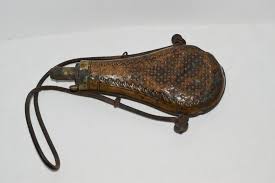 Sold at Auction: Copper Musket Ball Flask