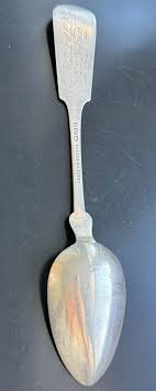 ANTIQUE ENGLISH ''AKERLY & BRIGGS'' 925 STERLING SILVER SPOON, CIRCA 1843 | eBay