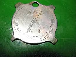 FOUR WAY POCKET SCREWDRIVER USA KEY FOB KEYCHAIN MIRROR ...