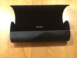 AUTHENTIC BLACK PRADA EYE GLASS HARD CASE CLAM CLOSE #2 | eBay