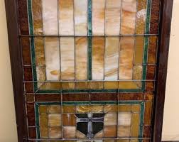 Beautiful Set of Antique Original Leaded Stained Glass ...
