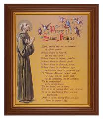 Prayer of St. Francis 8x10 Textured Artboard Dark Walnut ...