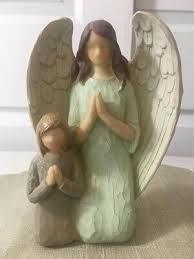 Beautiful Praying Angel and Child Figurine | eBay Australia