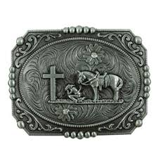 ✖ WESTERN STEER Cross Cowboy Horse Faith Rodeo Style Large ...