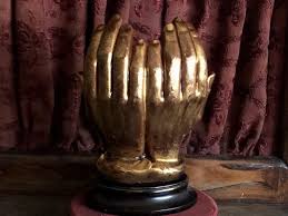 Antique Religious Sculpture/vintage Religious Decoration/ Statue of Human Hands Holding Virgin Mary and Jesus Child/vintage Religious Art - Etsy