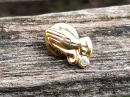 Vintage Praying Hands Pin. Gift for Christian, Mom, Dad ...