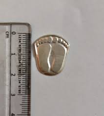 999 Silver Hindu Religious Laxmi Lakshmi Devi Charan Paduka ...