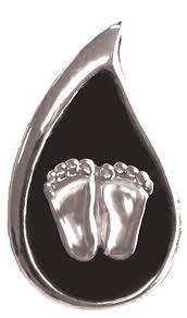 Pro.life: Precious Feet, Silver Plated, Tear Drop