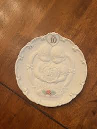 Precious Moments 10 Year Anniversary Plate Rare Mint ...