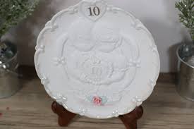 Precious Moments 10th Anniversary Plate. 1995 Enesco Imports ...