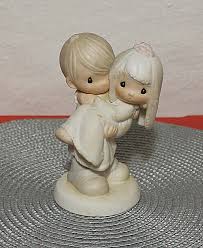 Vintage 1982 Precious Moments Bless You Two Bride Groom ...